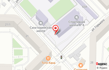 ДЮСШ №4 на улице Короленко на карте
