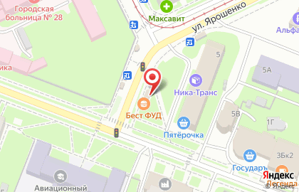 Бест фуд в Московском районе на карте