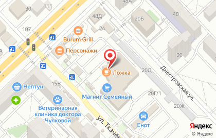Столовая Столовая ложка на карте