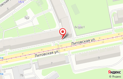 Продуктовый магазин Адмирал на Новолитовской улице на карте