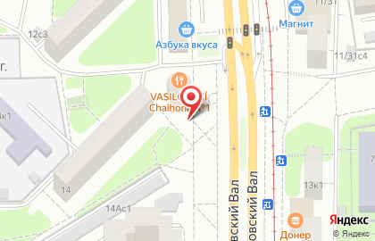 Шашлык-машлык на улице Симоновский Вал на карте