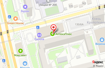 Супермаркет бытовой и цифровой техники Корпорация Центр на улице Кропоткина на карте