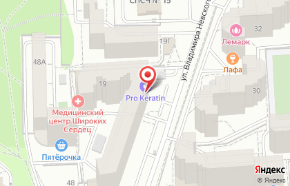 Северный мост на улице Владимира Невского на карте