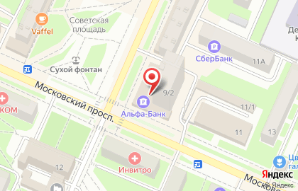 Сердечко на Московском проспекте на карте