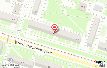 Салон оптики Филин на Ленинградском проспекте на карте