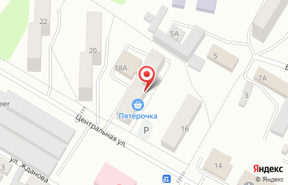 Супермаркет Лидер экономии на Центральной улице на карте