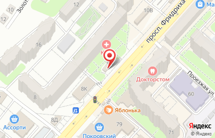 Магазин разливного пива Кега на проспекте Фридриха Энгельса на карте