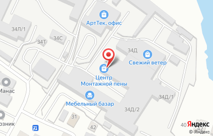 Магазин Центр монтажной пены на Фабричной улице на карте