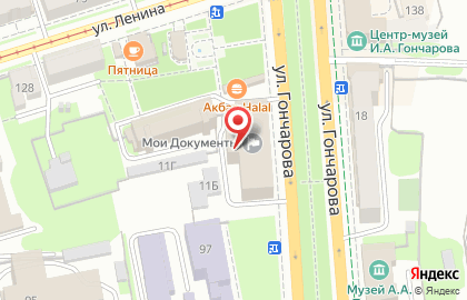 Три богатыря на улице Гончарова на карте
