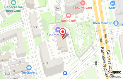 Компания FreshSnab на Велозаводской улице на карте