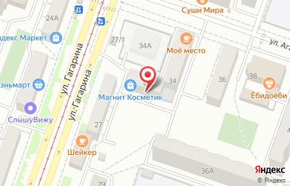 Сеть магазинов Добрынин на улице Агалакова на карте