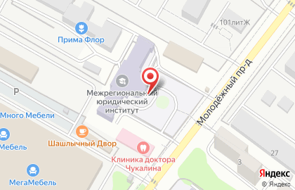 Терминал Экономбанк в Молодёжном проезде на карте