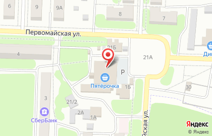 Автомат по продаже воды на Первомайской улице на карте