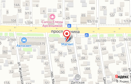 Сеть продуктовых супермаркетов Ассорти в Ворошиловском районе на карте