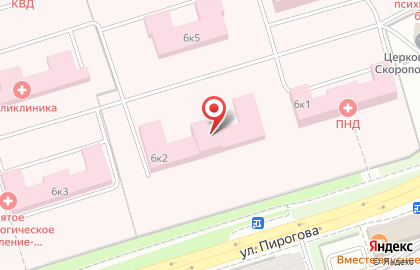 Республиканская психиатрическая больница на улице Пирогова на карте