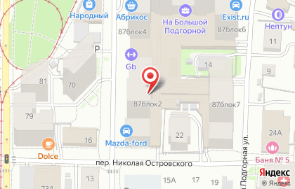 Центр развития интеллекта для детей и взрослых Intellect Club на Большой Подгорной улице на карте