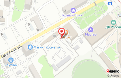 Автостоянка на Одесской, 5в на карте