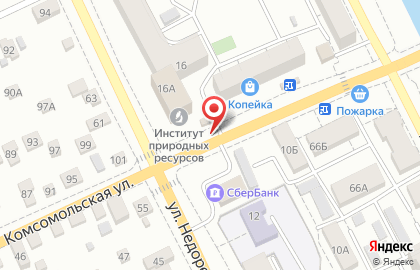 Мясная лавка на Комсомольской улице, 105Г на карте