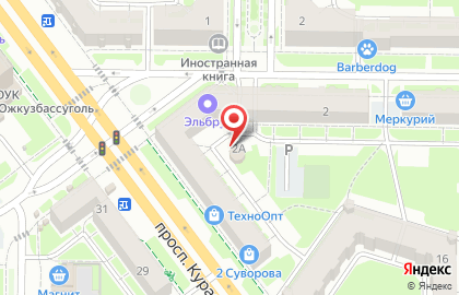 Служба доставки суши и роллов Калифорния в Центральном районе на карте