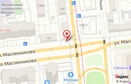 Вернисаж на улице Масленникова на карте