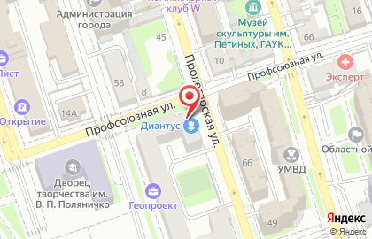 Салон цветов и праздничного оформления Диантус на Пролетарской улице на карте