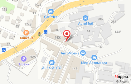 Шиномонтажная мастерская на ул. Голенева, 14а на карте