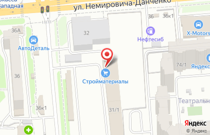 Магазин стройматериалов в Новосибирске на карте