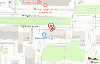 Супермаркет Пятёрочка в Москве на карте