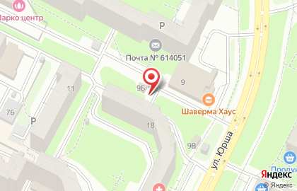 Продуктовый магазин в Перми на карте