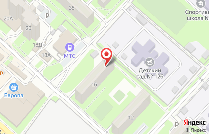 Ателье Персона в Октябрьском районе на карте