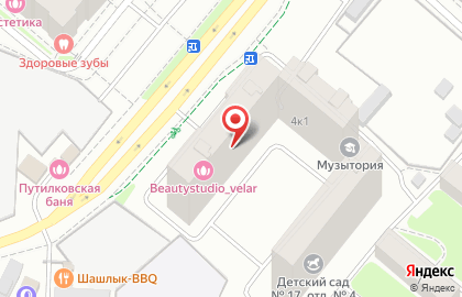 Сервисный центр на Путилковском шоссе на карте