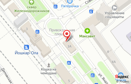 Банкомат СберБанк на улице Яналова на карте