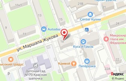 Мебель для Вас на улице Маршала Жукова на карте