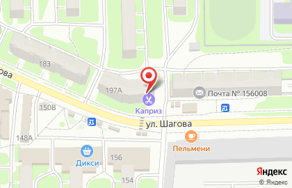 Парикмахерская Каприз в Костроме на карте