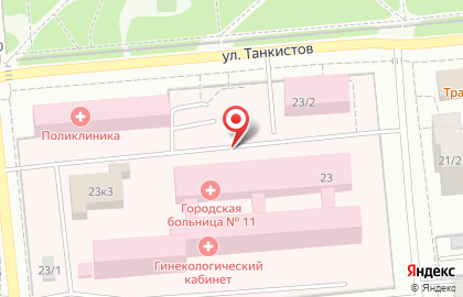 Городская клиническая больница №11 на площади Карла Маркса на карте
