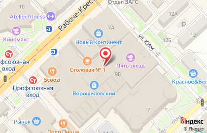 Банкомат Возрождение на Рабоче-Крестьянской улице на карте