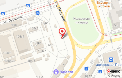 Салон связи МТС на улице Попова на карте