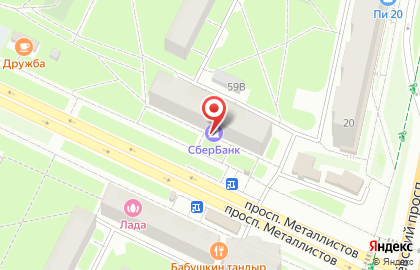 Бар Суши WOK на проспекте Металлистов на карте