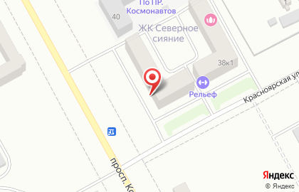 Торгово-производственная фирма Интерьер мебель на проспекте Космонавтов на карте