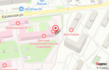 Клиническая больница скорой медицинской помощи № 7 на Казахской улице на карте