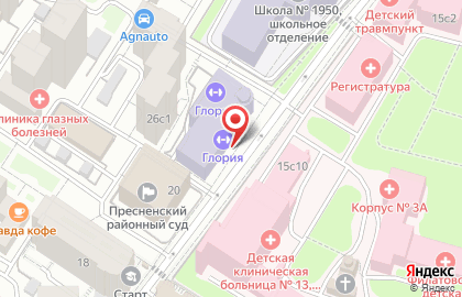 СДЮСШОР по баскетболу Глория на Зоологической улице на карте