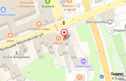 Кабинет массажа на Большой Московской улице на карте
