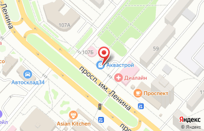 Магазин АкваСтрой в Волгограде на карте