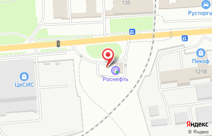 АЗС Роснефть на улице Чаадаева на карте