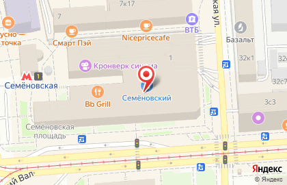 Центр бытового обслуживания Немтинов на метро Семёновская на карте