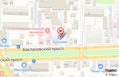 Интернет-магазин 4Tochki на Баклановском проспекте на карте