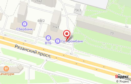 Ателье Татьяна на Рязанском проспекте на карте