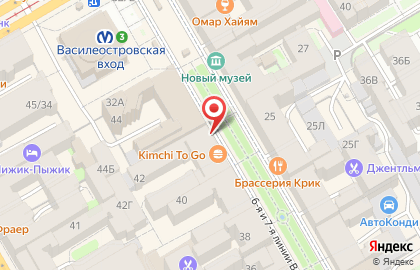 Ресторан быстрого обслуживания Carl`s Jr в Василеостровском районе на карте
