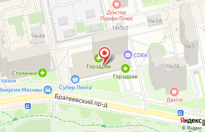 Автомат по продаже контактных линз ЛинзыТут на улице Борисовские Пруды на карте