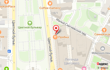 Ресторан Probka на Цветном на карте
